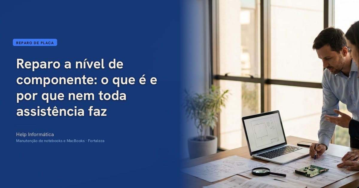 Reparo a nível de componente: o que é e por que nem toda assistência faz